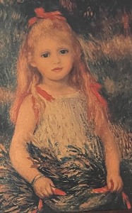 lot 213 image: Girl with Sheaf of Corn Framed Print by Renoir