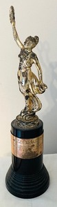 lot 227 image: Variety of Vintage Metal Trophies with Plastic Bases