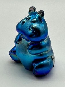 lot 78A image: Fenton Favre Glass Hippo Figurine
