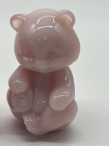 lot 97 image: Pair of Fenton Glass Teddy Bear Figurines