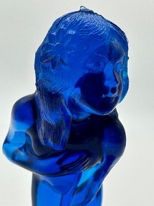 lot 37 image: Vintage Cobalt Blue Bashful Charlotte Lady Nymph Figurine