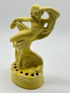 lot 27 image: Camara Pottery Large Nymph Art Nouveau Floral Frog