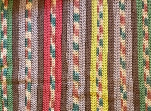 lot 242 image: Vibrant Vintage Afghan