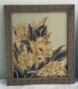 lot 335 image: Two Vintage Framed Floral Prints
