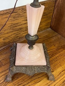 lot 5 image: Vintage Art Deco Ash Tray Floor Lamp