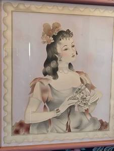 lot 126 image: Pair of Framed Vintage Bernard Portrait Prints