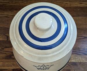 lot 141 image: Robinson Ransbottom 2 Gallon Stoneware Water Cooler