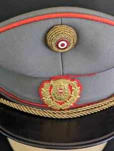 lot 168 image: Vintage Austrian Summer Police Hat