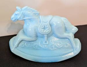 lot 188 image: Four Rocky Glass Horse Figurines