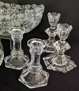 lot 380 image: Large Assortment of CutPressed Glass and Crystal