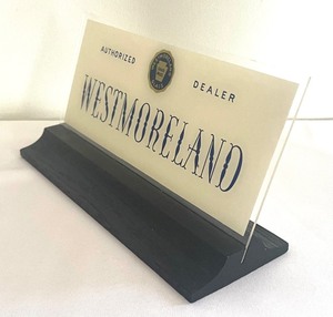 lot 361A image: Westmoreland Dealer Plaque