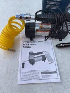lot 474 image: Two Twelve Volt Inflators with Instructions