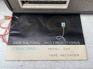 lot 484 image: Concord Reel to Reel Tape Recorder  Player Model 222
