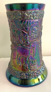 lot 416 image: Fenton Carnival Glass Blower Shop Tankard Stein