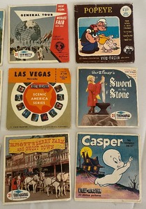 lot 439 image: Vintage View Master Slides and Case