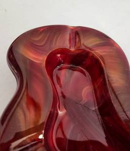 lot 505 image: Vintage Signed Boyd Slag Glass Ashtray