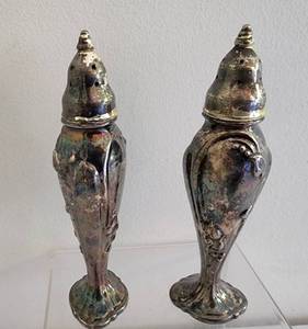 lot 534 image: Ornate Pewter-Like Candleholder Plus More