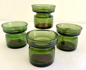 lot 488A image: Set of Four Vintage Glass Dansk Votive Candle Holders