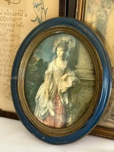 lot 497 image: Vintage Framed Wall Decor Items