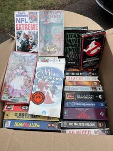 lot 111 image: Vintage VHS Tape Lot - Teenage Mutant Ninja Turtles, Ghostbusters, ET, and More