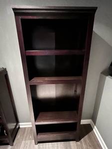 lot 22 image: 72 x 28 x 12 Brown Bookshelf