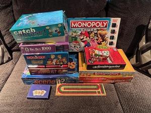 lot 26 image: Board Game Lot with Super Mario Bros Gamer Monopoly