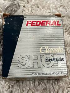 lot 41 image: Box of Federal Classic 12 Gauge Shotgun Shells