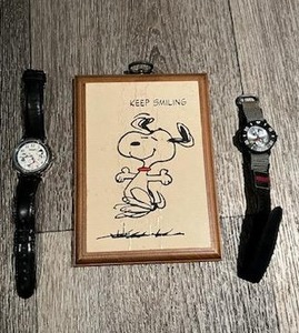lot 45 image: Vintage Snoopy Watches and Plaque