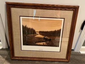 lot 129 image: A Brisk Evening Framed Art Piece by Harlan Zieska