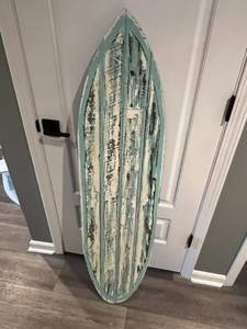 lot 143 image: 55 Wood Surfboard Pin-up Surface