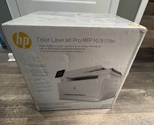 lot 144 image: Brand New HP Color LaserJet Pro MFP M281fdw Printer