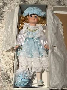 lot 149 image: 16 Porcelain Doll with Original Retail Box