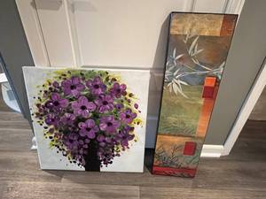 lot 158 image: Pair of Art Pieces including Target HOME After the Spa