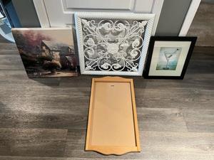 lot 164 image: Home Dcor Lot featuring Thomas Kinkade Accent Print
