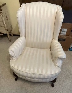 lot 200 image: Upholstered High Back Armchair #2