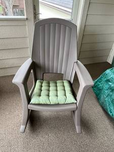 lot 231 image: All Weather Patio Rocking Chair