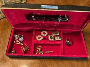 lot 244 image: Vintage Cuff Links, Tie Clips, and Tie Tacks