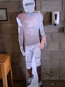lot 776 image: 6 Fireball Whiskey - Football Player (life size) Display