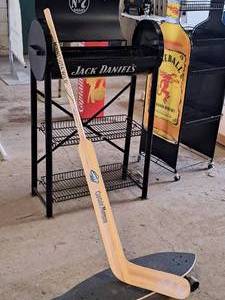 lot 784 image: 61 Captain Morgan - Minnesota Wild Hockey Goalie Stick