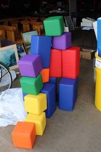 lot 532 image: Lot of (14) Soft Zone Building Blocks