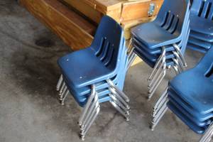 lot 544 image: Lot of (4) Childrens Stackable Chairs