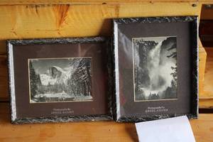 lot 882 image: Lot of (2) Prints - Ansel Adams , Framed