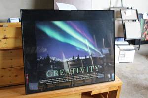 lot 866 image: Poster - Creativity , Framed