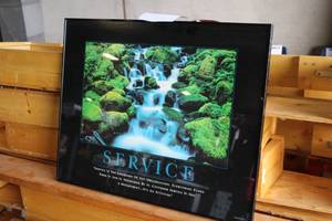 lot 871 image: Poster - Service , Framed