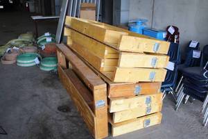 lot 884 image: Lot of (8) Wooden Platforms