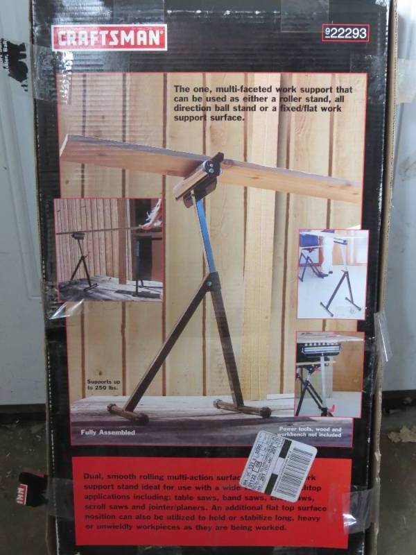 lot 68 image: New - 11 12 Wide Multi Action Support Stand