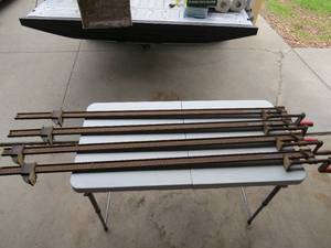 lot 12 image: 4 Piece Lot Adjustable Clamps