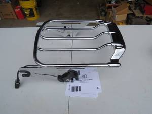 lot 4 image: Harley Davidson Air Wing H-D Detachable 2 Up Luggage Rack with Light
