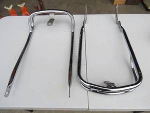 lot 5 image: Harley Davidson Heritage Chrome Front and Rear Fender Rails