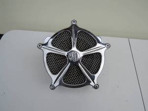 lot 8 image: Roland Sands Speed 5 Venturi Air Cleaner for Harley Davidson